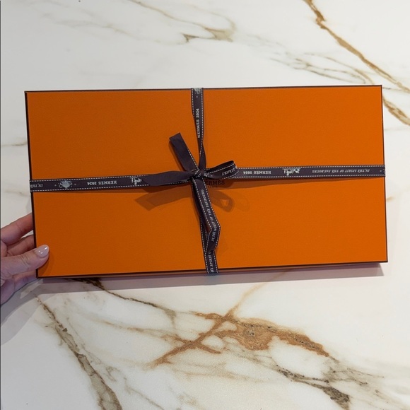 Accessories - Hermes Orange Gift Box with Ribbon